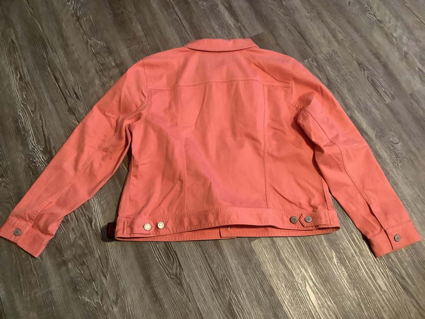 Pink Jacket Denim Talbots, Size Petite   Xl
