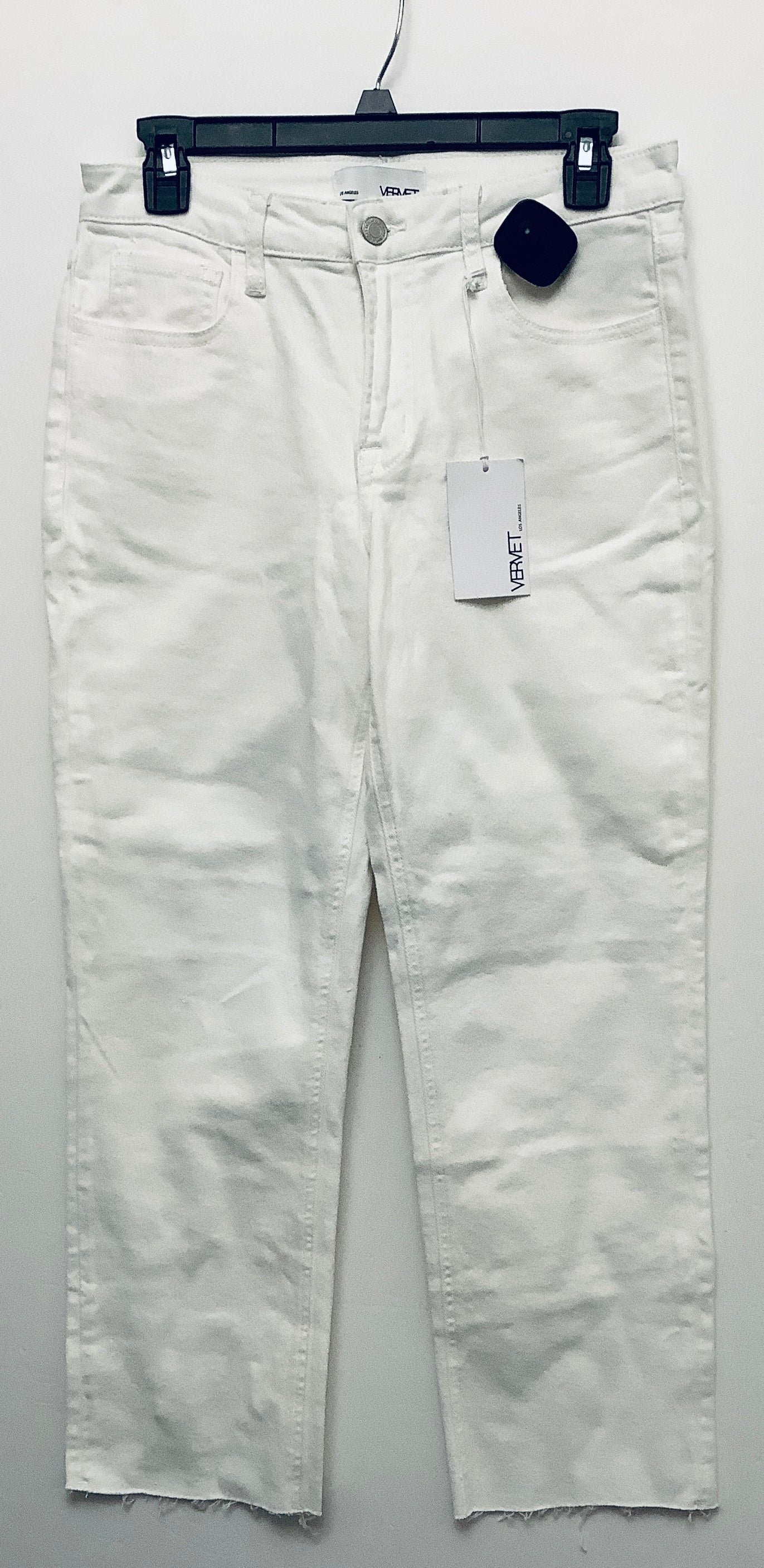 Jeans Straight By Vervet In White, Size: 6