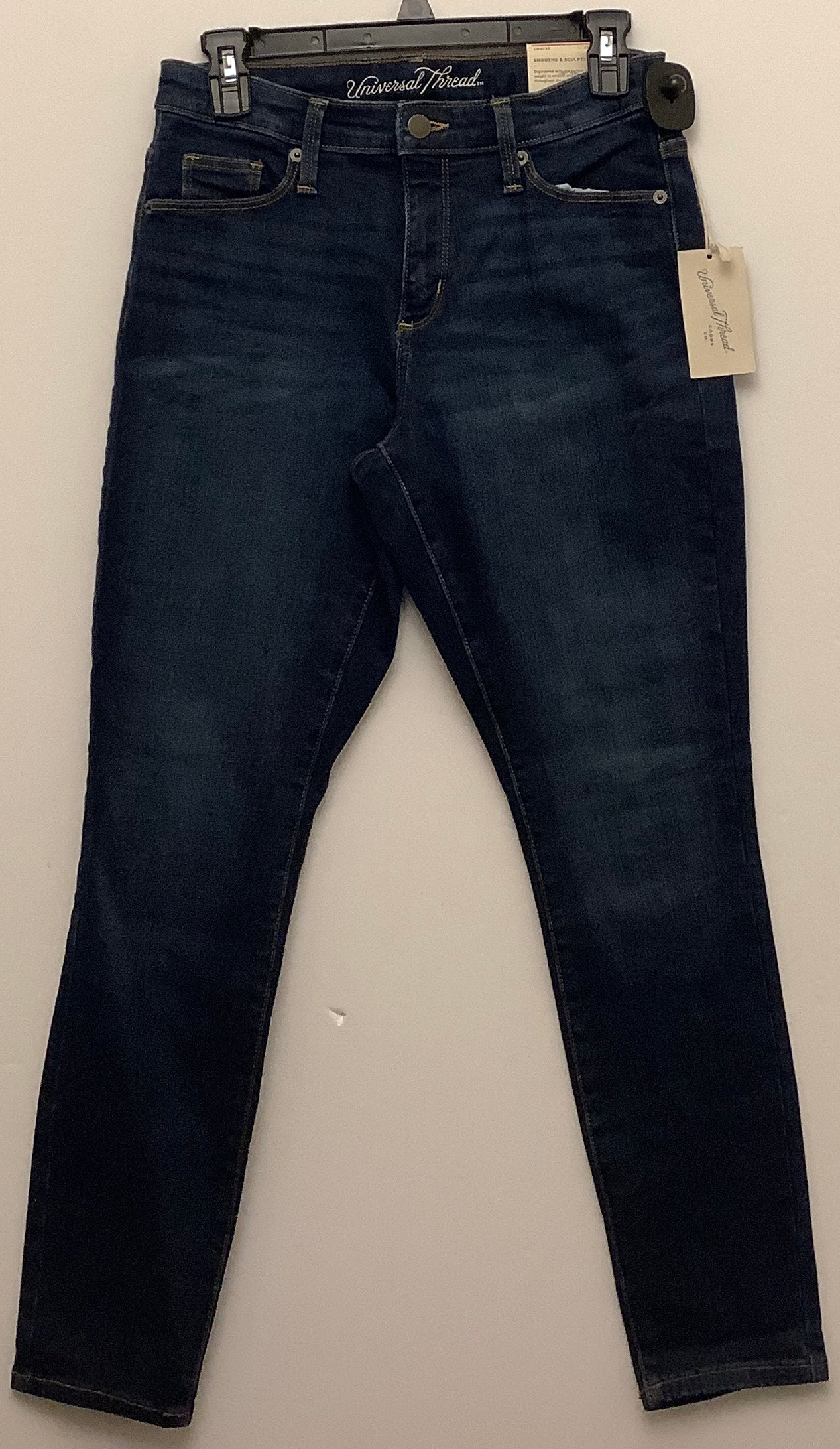 Jeans Skinny By Universal Thread In Blue Denim, Size: 4