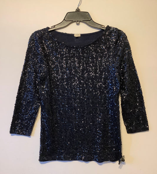 Top Long Sleeve By J. Crew In Navy, Size: S