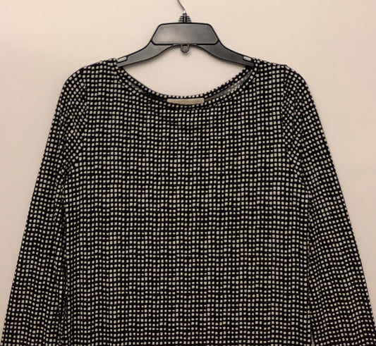 Dress Casual Midi By Michael By Michael Kors In Black & White, Size: M