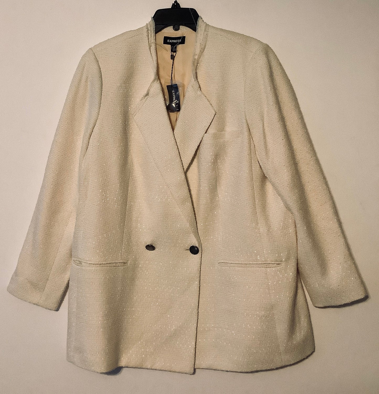 Blazer By Express In Cream, Size: Xl