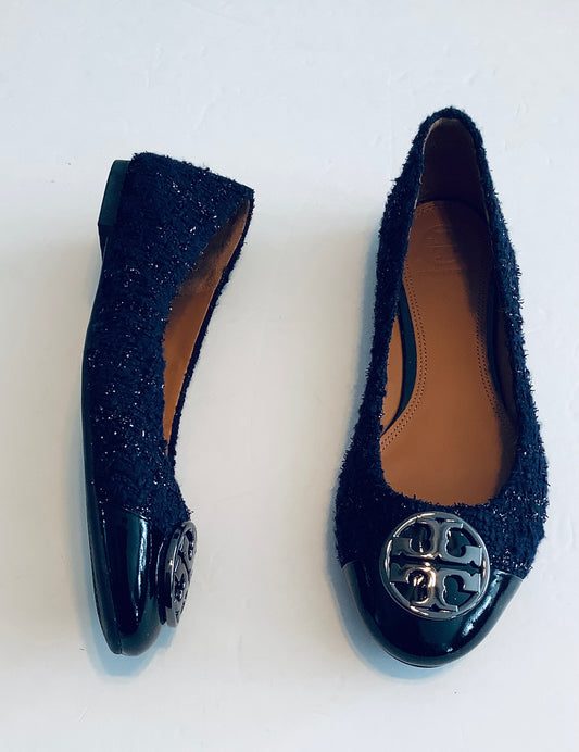 Shoes Designer By Tory Burch In Navy, Size: 8