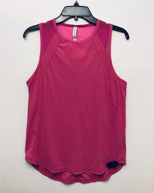 Athletic Tank Top By Lululemon In Pink, Size: 6