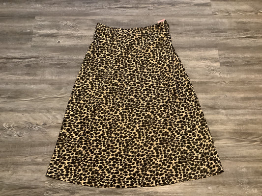 Animal Print Skirt Midi J. Crew, Size Xs