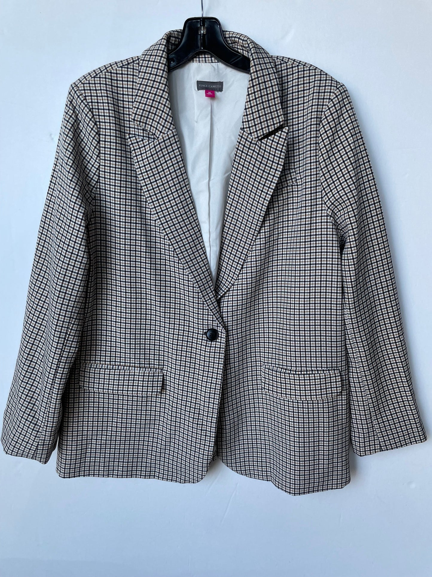 Blazer By Vince Camuto In Checked, Size: Xl