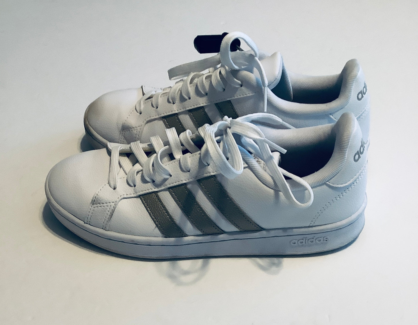 Shoes Athletic By Adidas In White, Size: 9