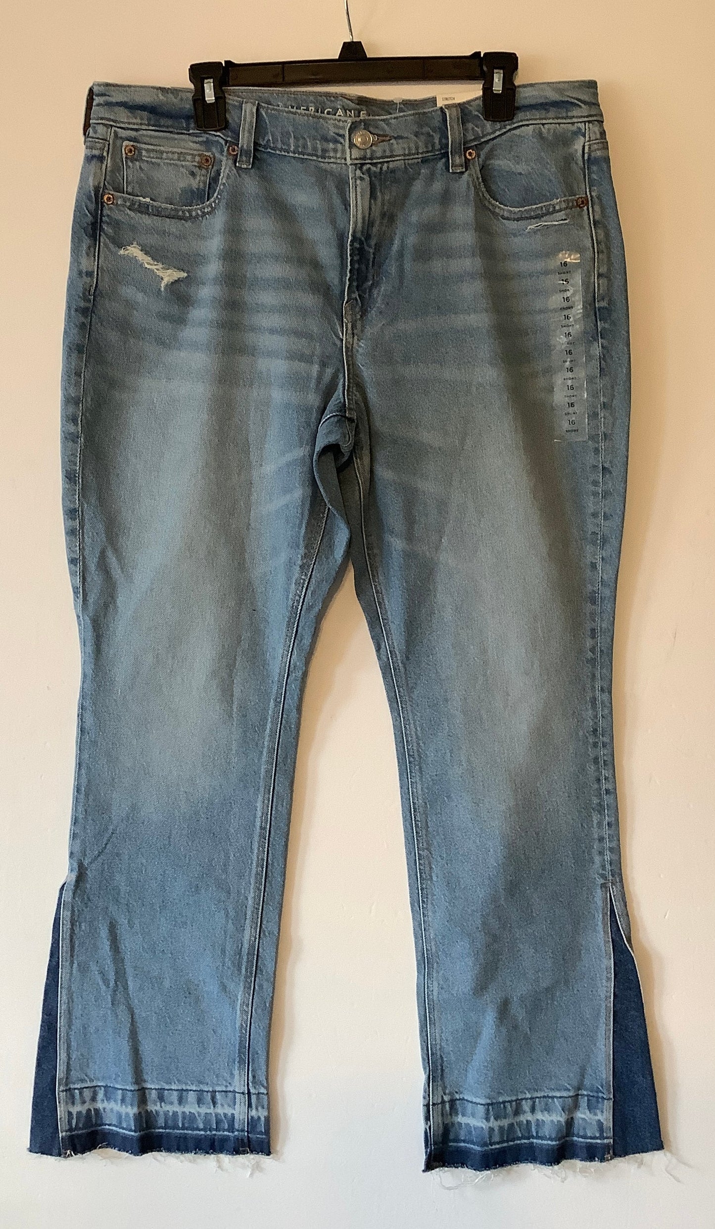 Jeans Boyfriend By American Eagle In Blue, Size: 16