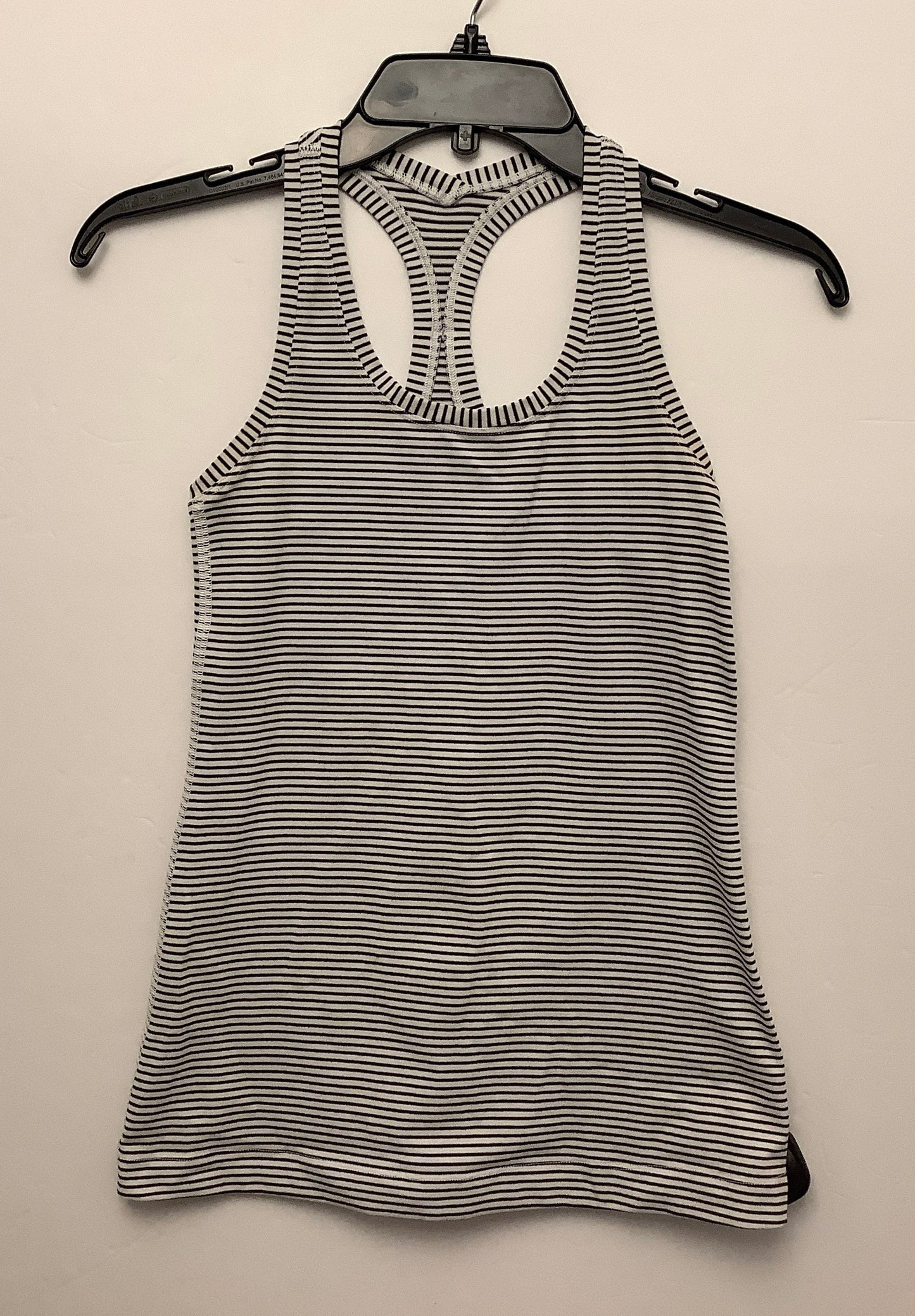 Athletic Tank Top By Lululemon In Striped Pattern, Size: M