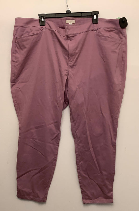 Pants Other By Loft In Pink, Size: 22