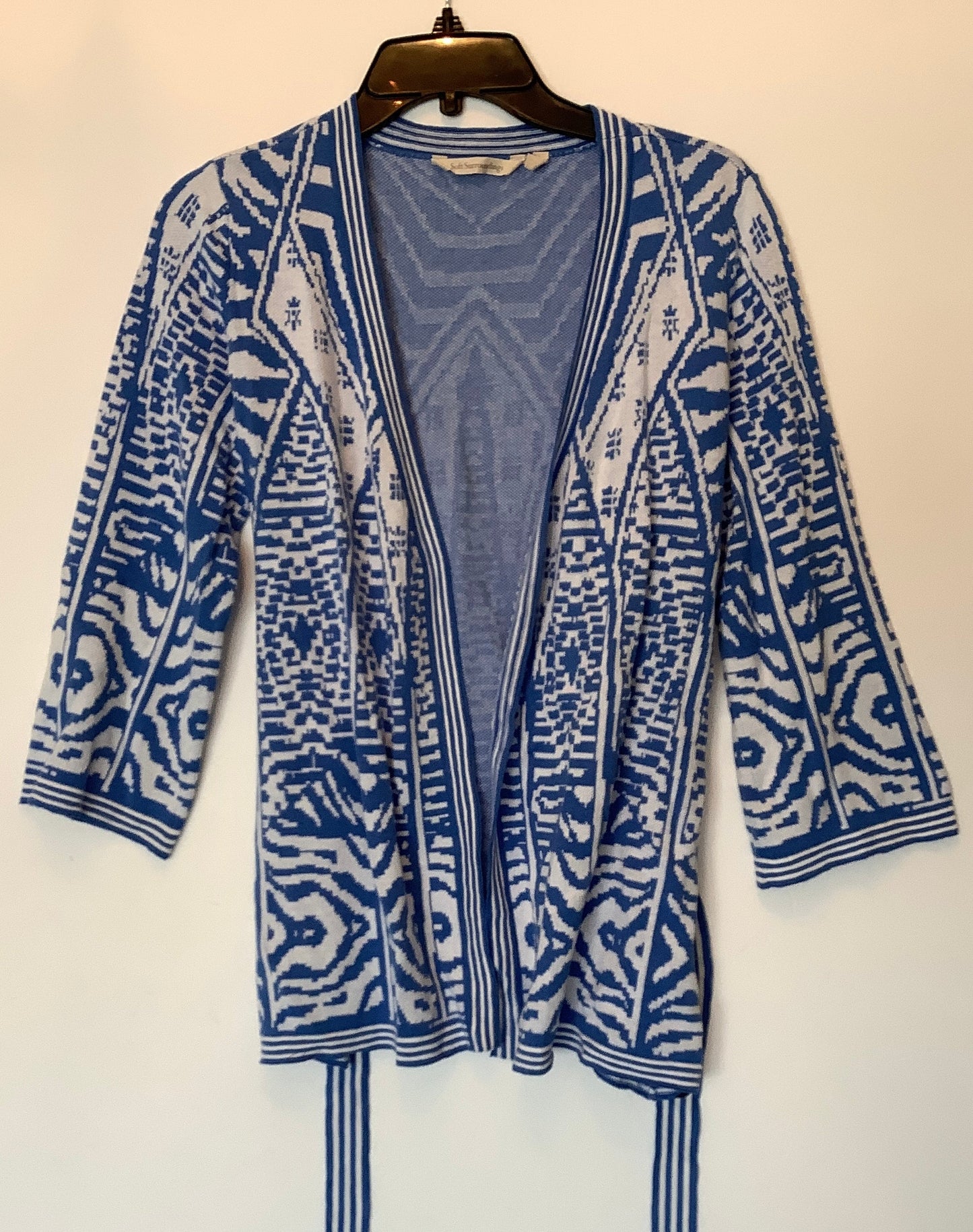 Sweater Cardigan By Soft Surroundings In Blue, Size: Xs