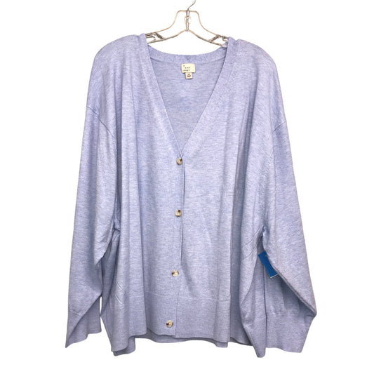 Sweater Cardigan By A New Day In Blue, Size:4X