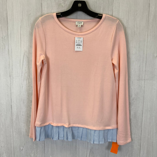 Top Long Sleeve By J Crew O In Peach, Size: Xs