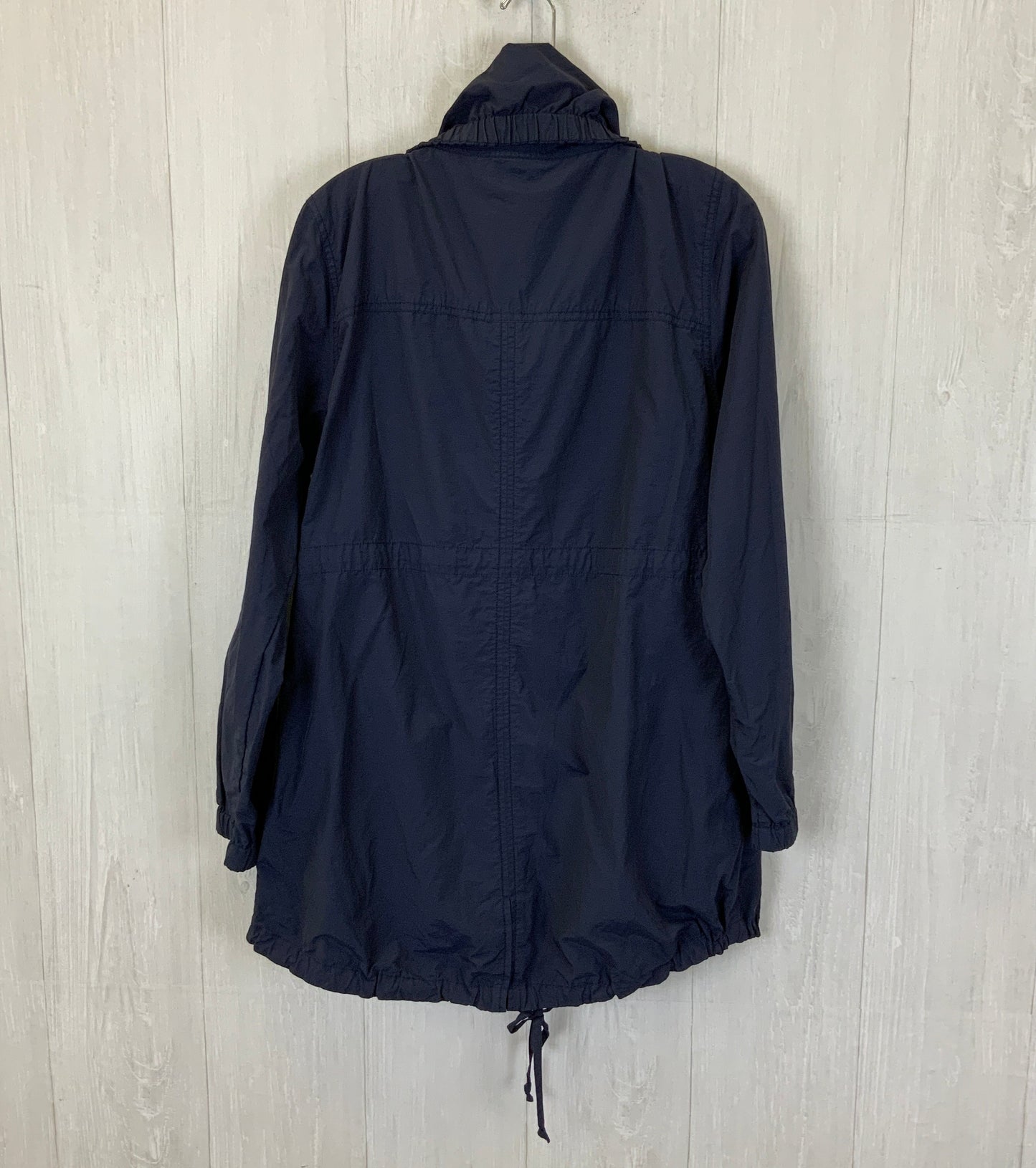 Coat Raincoat By Eileen Fisher In Navy, Size: L