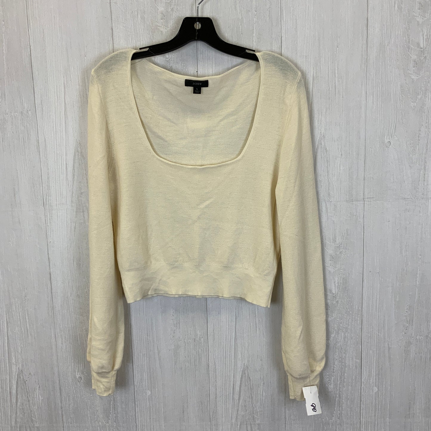 Sweater By J. Crew In Cream, Size: L