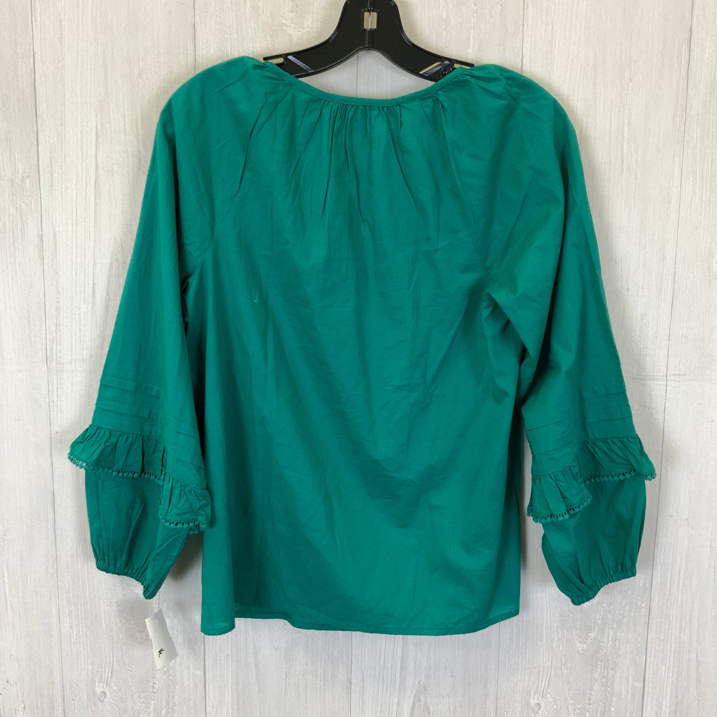 Top Long Sleeve By J. Crew In Teal, Size: Xxs