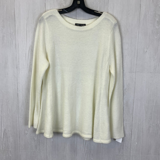 Sweater By Cable And Gauge In Cream, Size: L