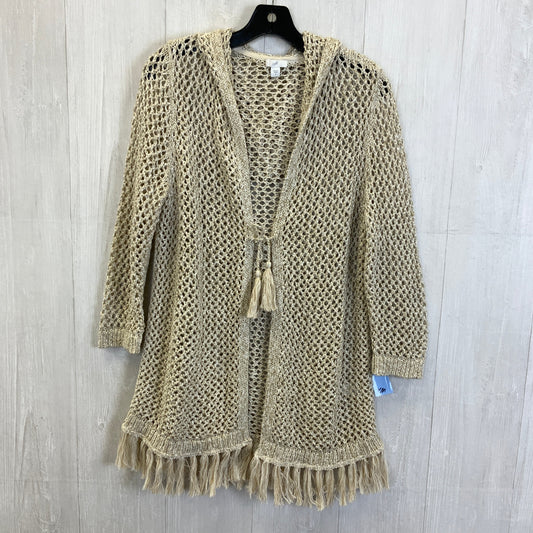 Sweater Cardigan By J. Jill In Tan, Size: S