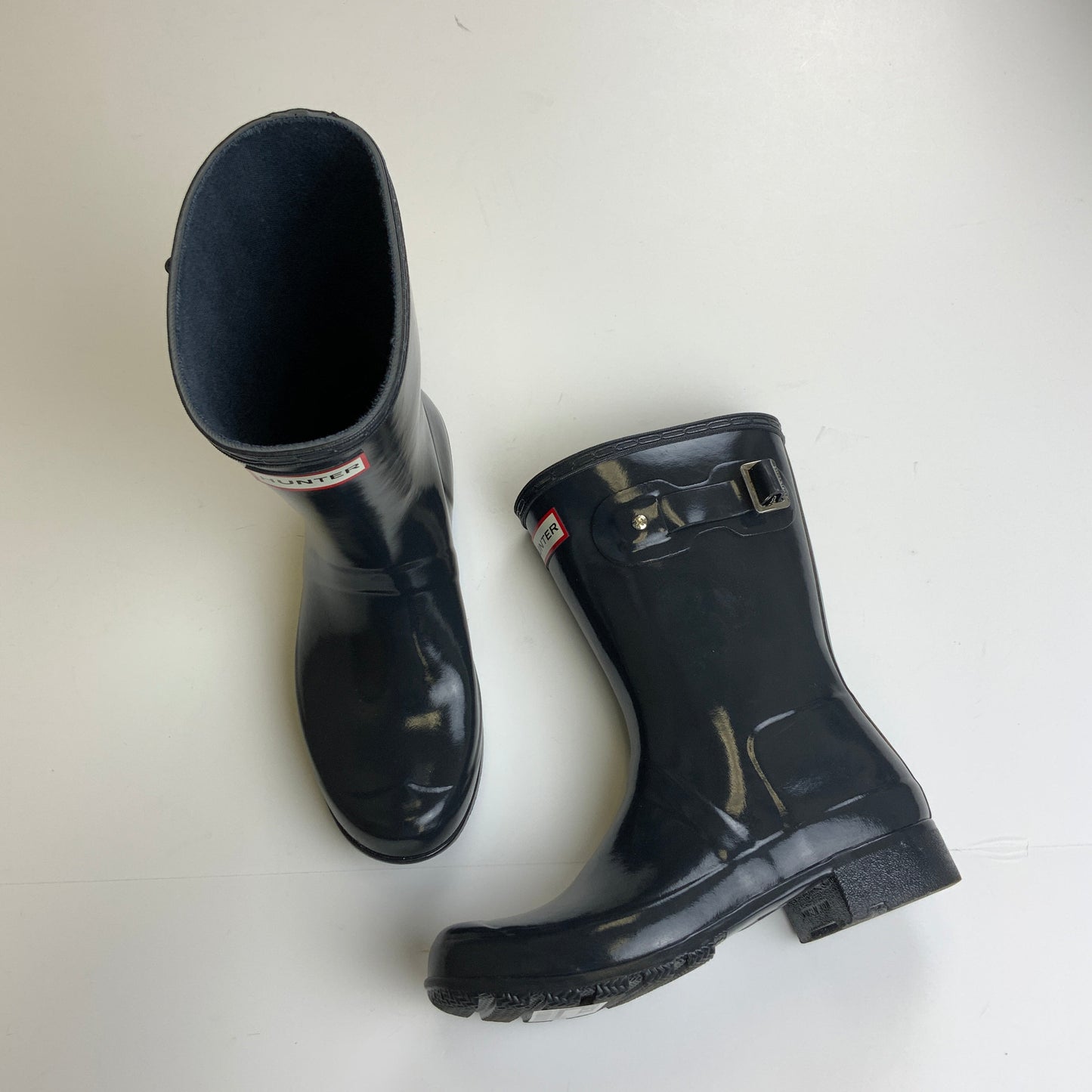 Boots Rain By Hunter In Navy, Size: 7