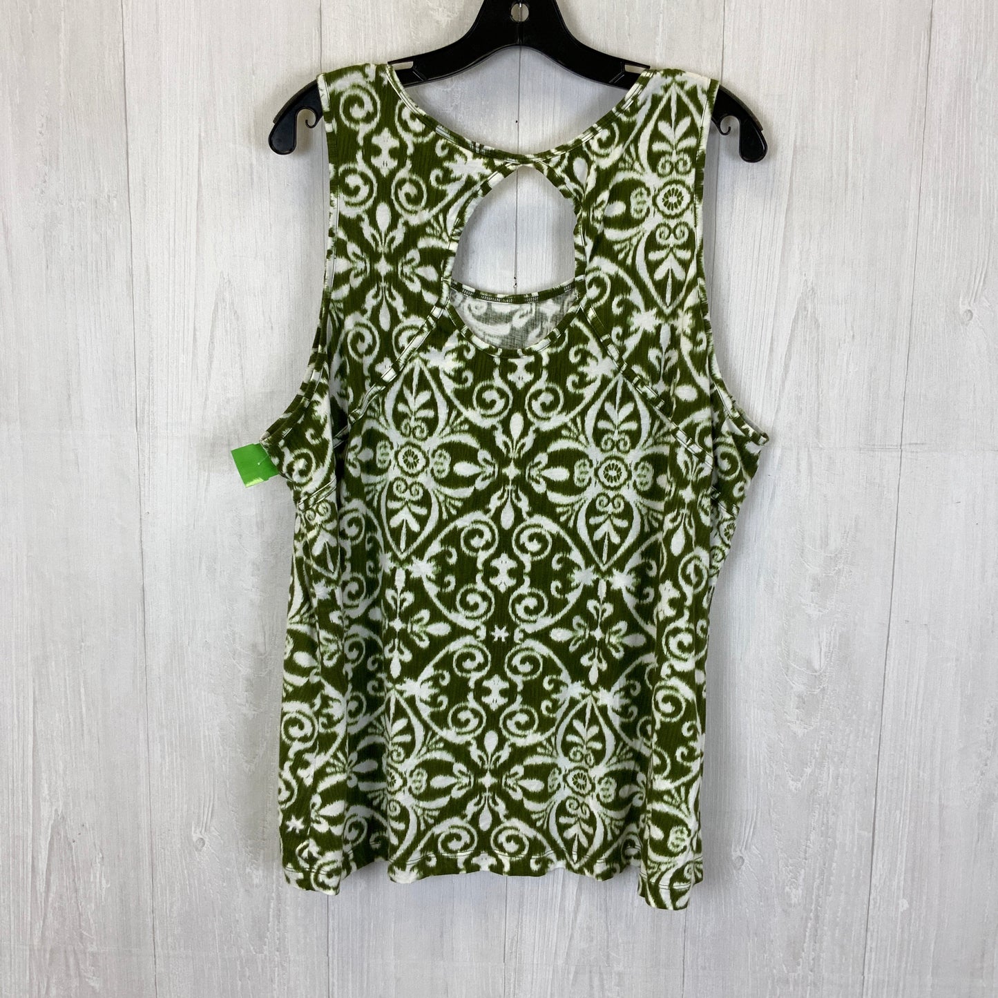 Green Top Sleeveless Cato, Size 4x