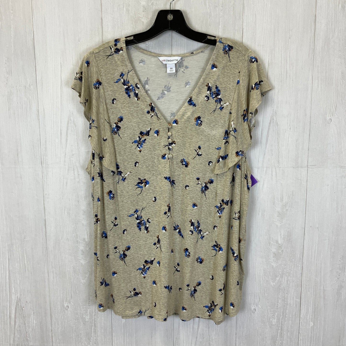 Top Short Sleeve By Liz Claiborne  Size: Xl