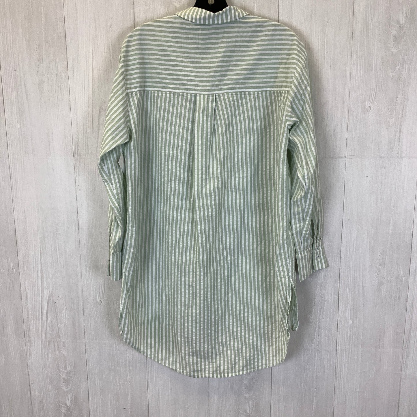 Blouse Long Sleeve By Anthropologie In Striped Pattern, Size: S