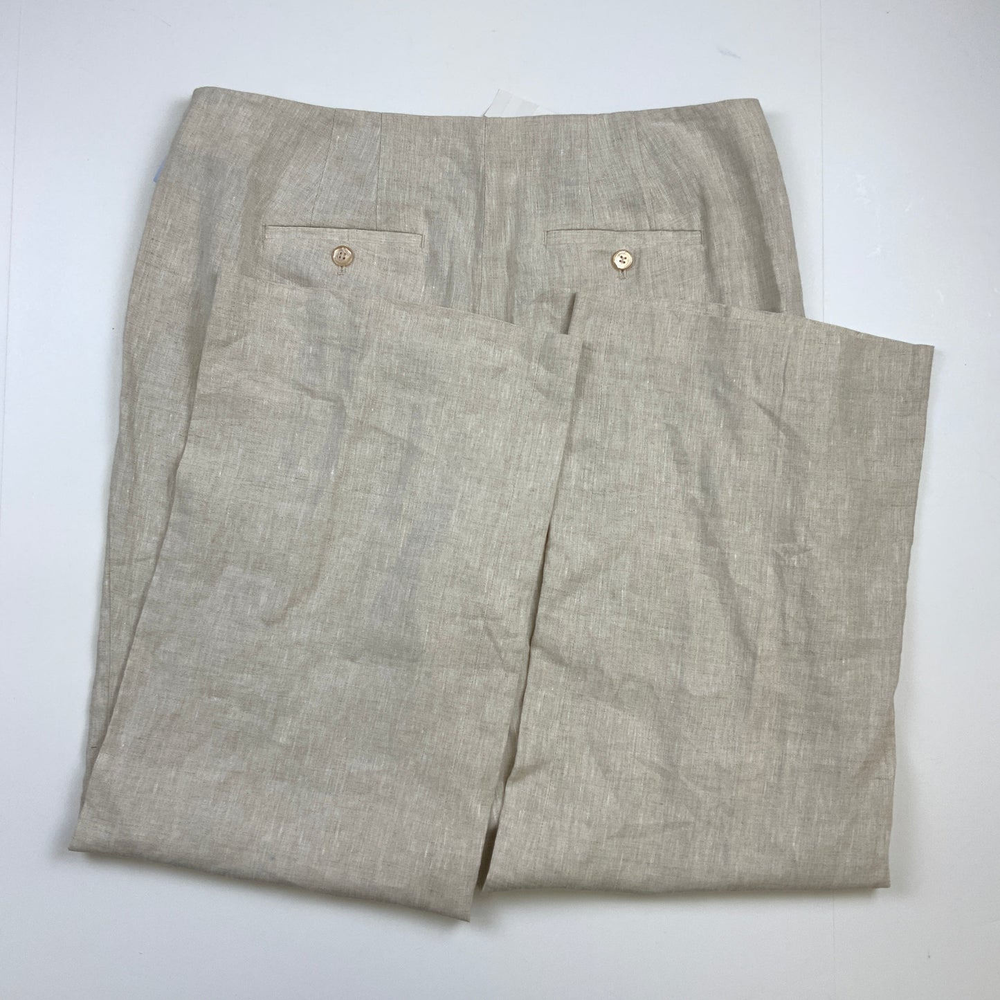 Pants Linen By Talbots In Tan, Size: 12p