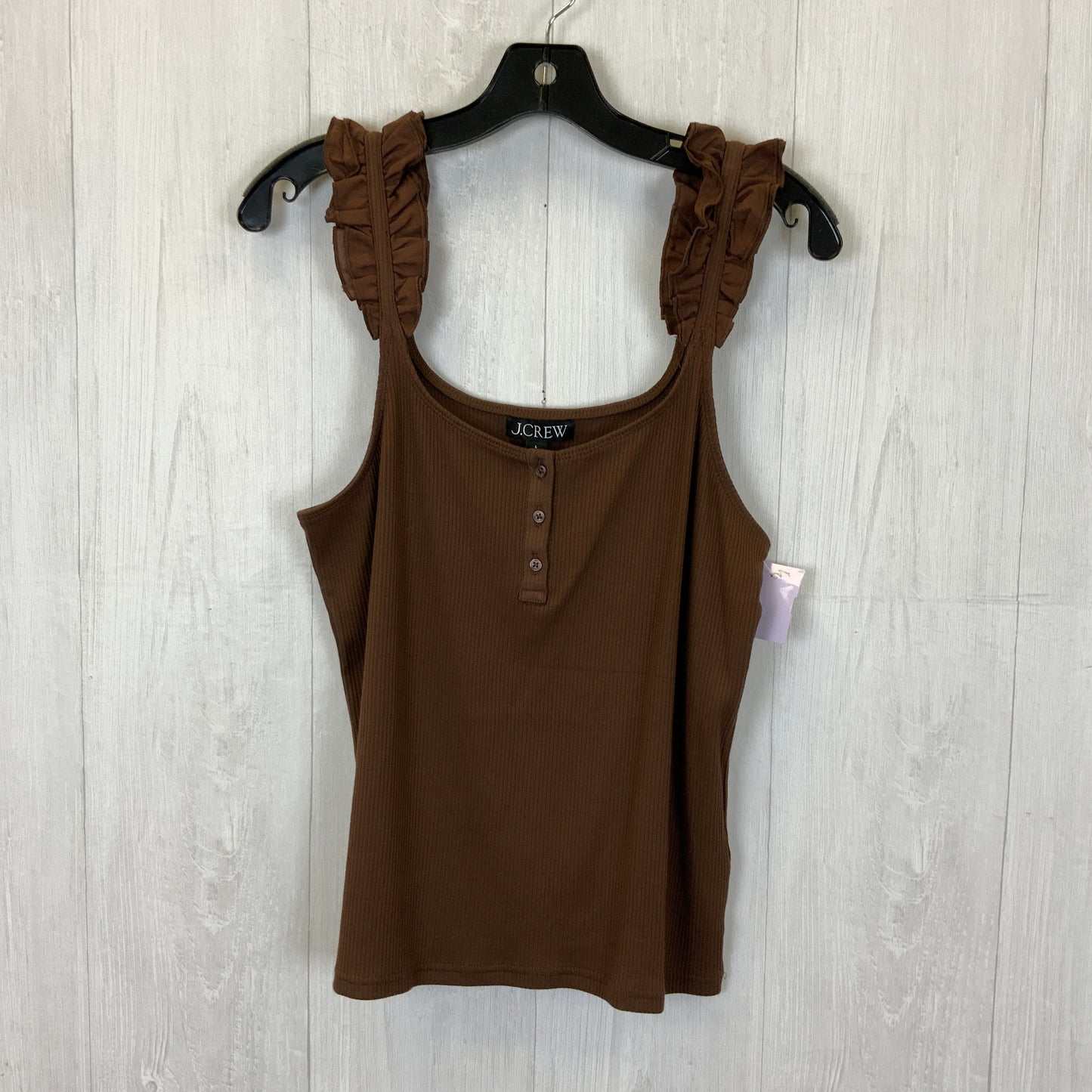 Brown Top Sleeveless J. Crew, Size L