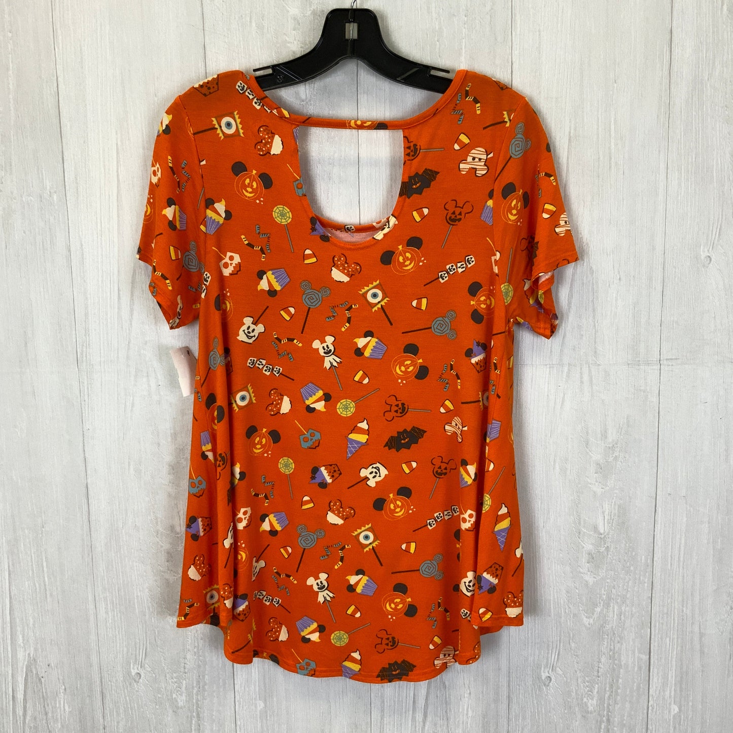 Top Short Sleeve Basic By Disney Store In Orange, Size: M