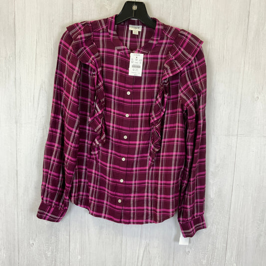 Top Long Sleeve By J. Crew In Purple, Size: Xxs