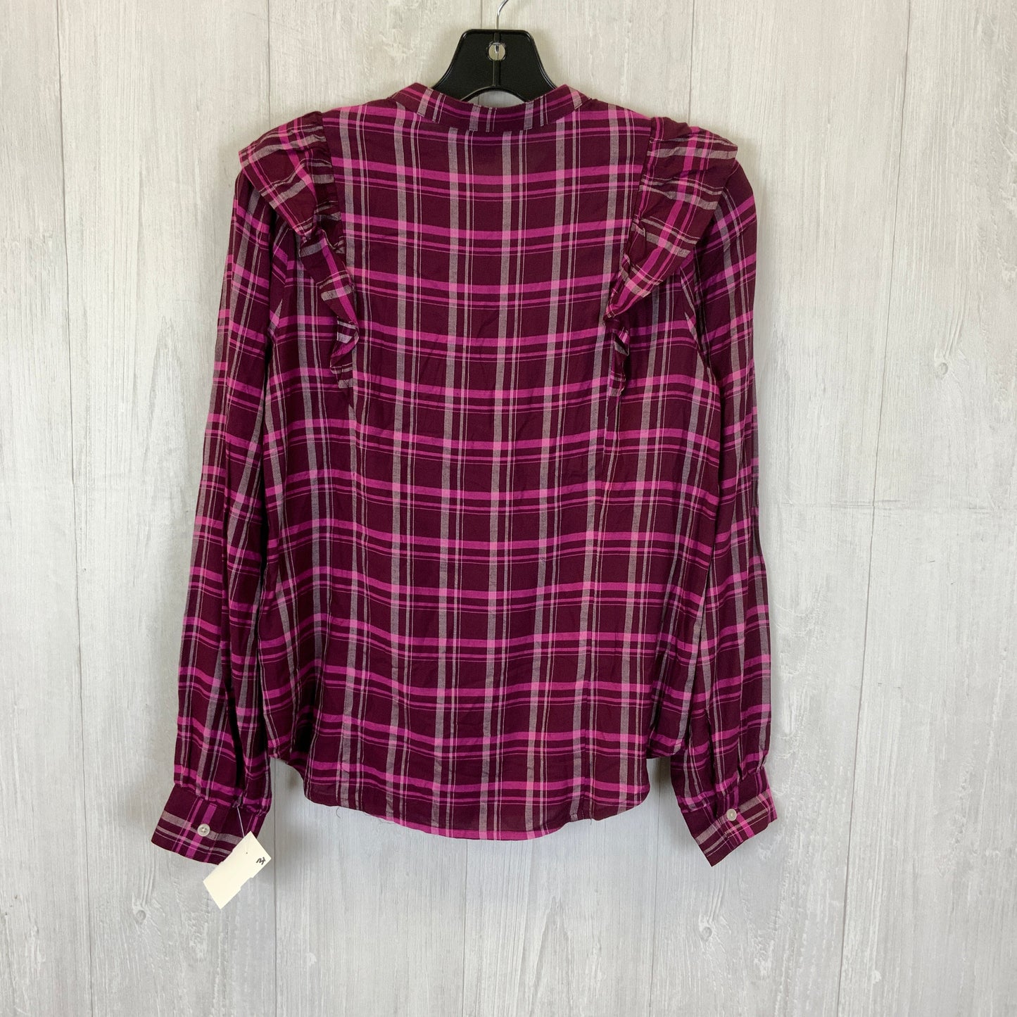 Top Long Sleeve By J. Crew In Purple, Size: Xxs