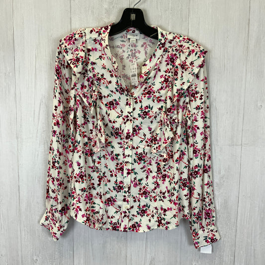 Top Long Sleeve By J. Crew In Cream, Size: Xxs