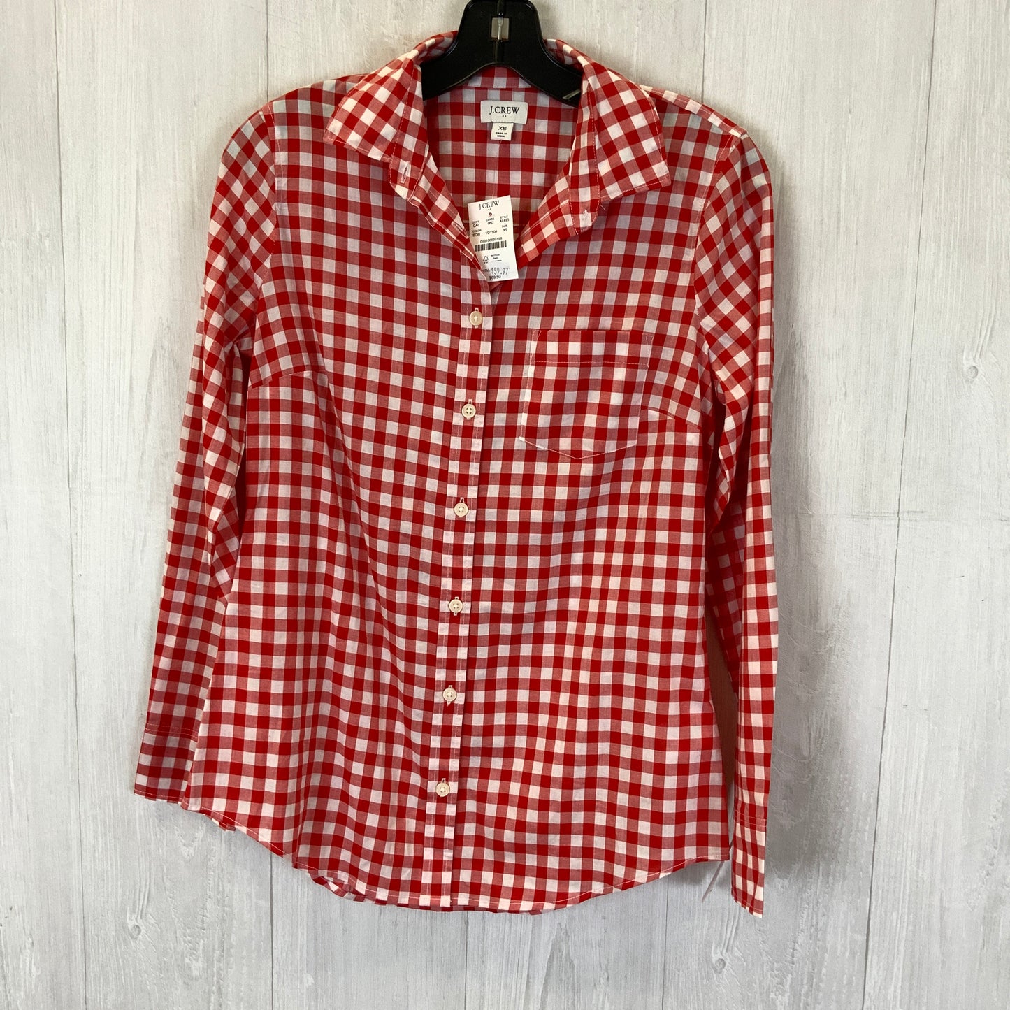 Top Long Sleeve By J. Crew In Red, Size: Xs