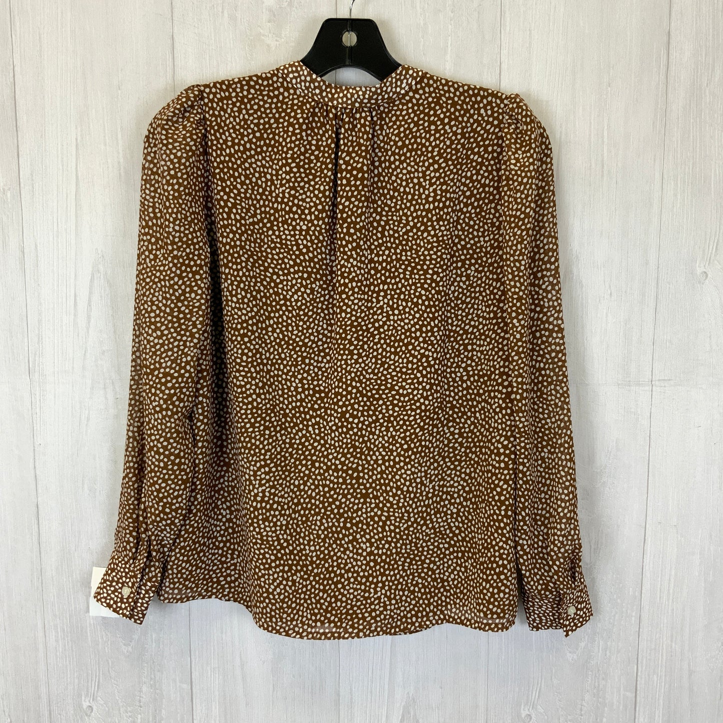 Top Long Sleeve By J. Crew In Brown, Size: Xxs