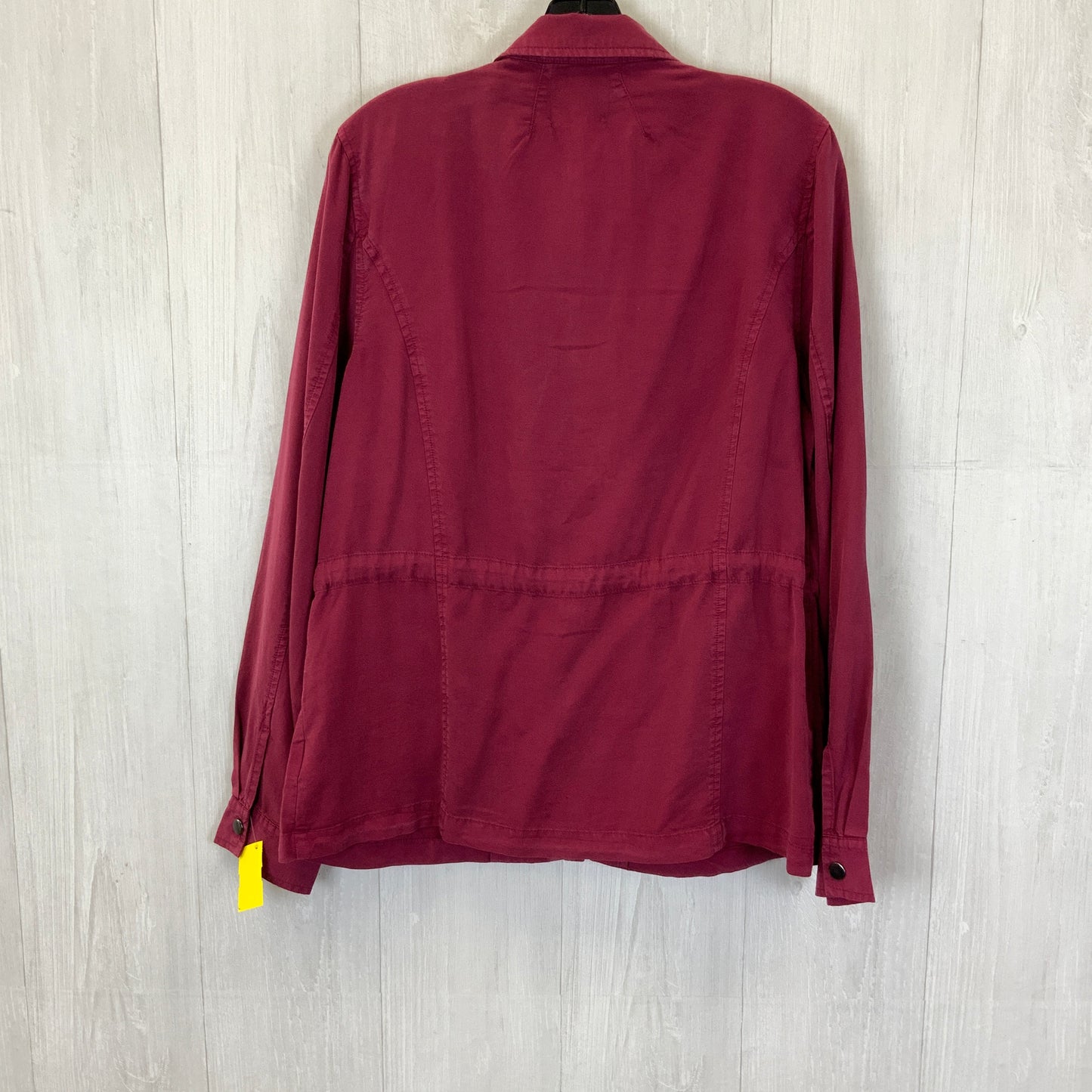 Jacket Shirt By Kut In Red, Size: L