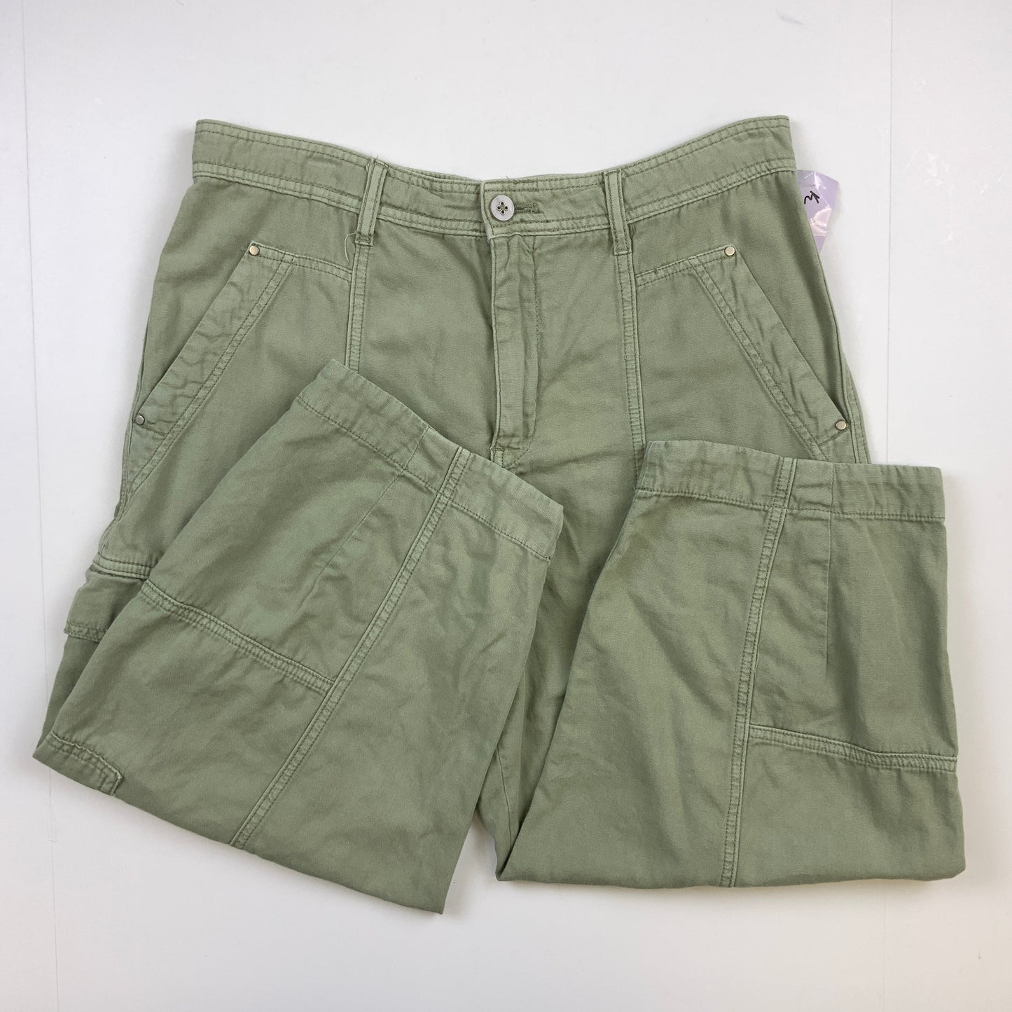 Pants Cropped By Anthropologie In Green, Size: 12