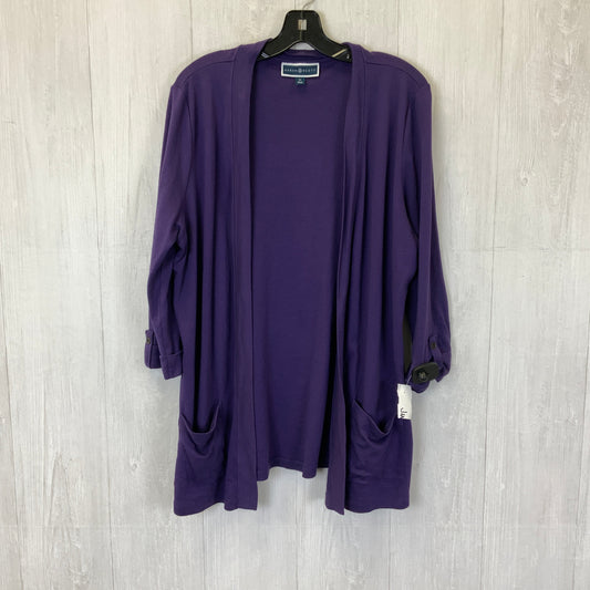 Cardigan By Kendra Scott In Purple, Size: Xl