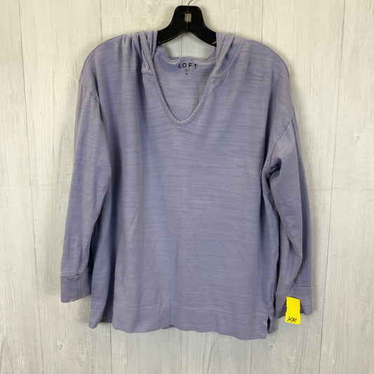 Sweatshirt Hoodie By Loft In Purple, Size: M