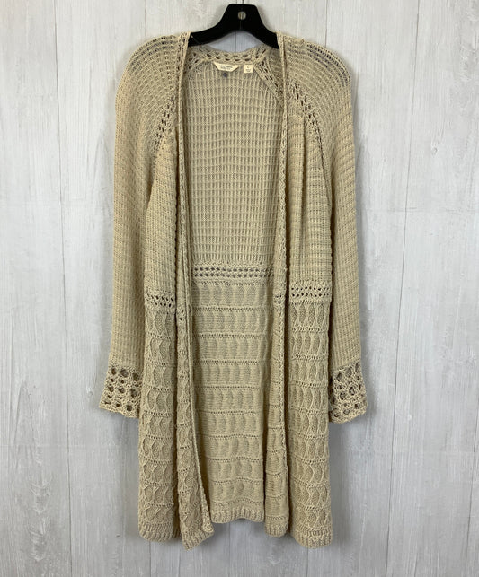 Cardigan By Lucky Brand In Beige, Size: L