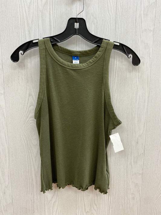 Green Top Sleeveless Basic Old Navy, Size M