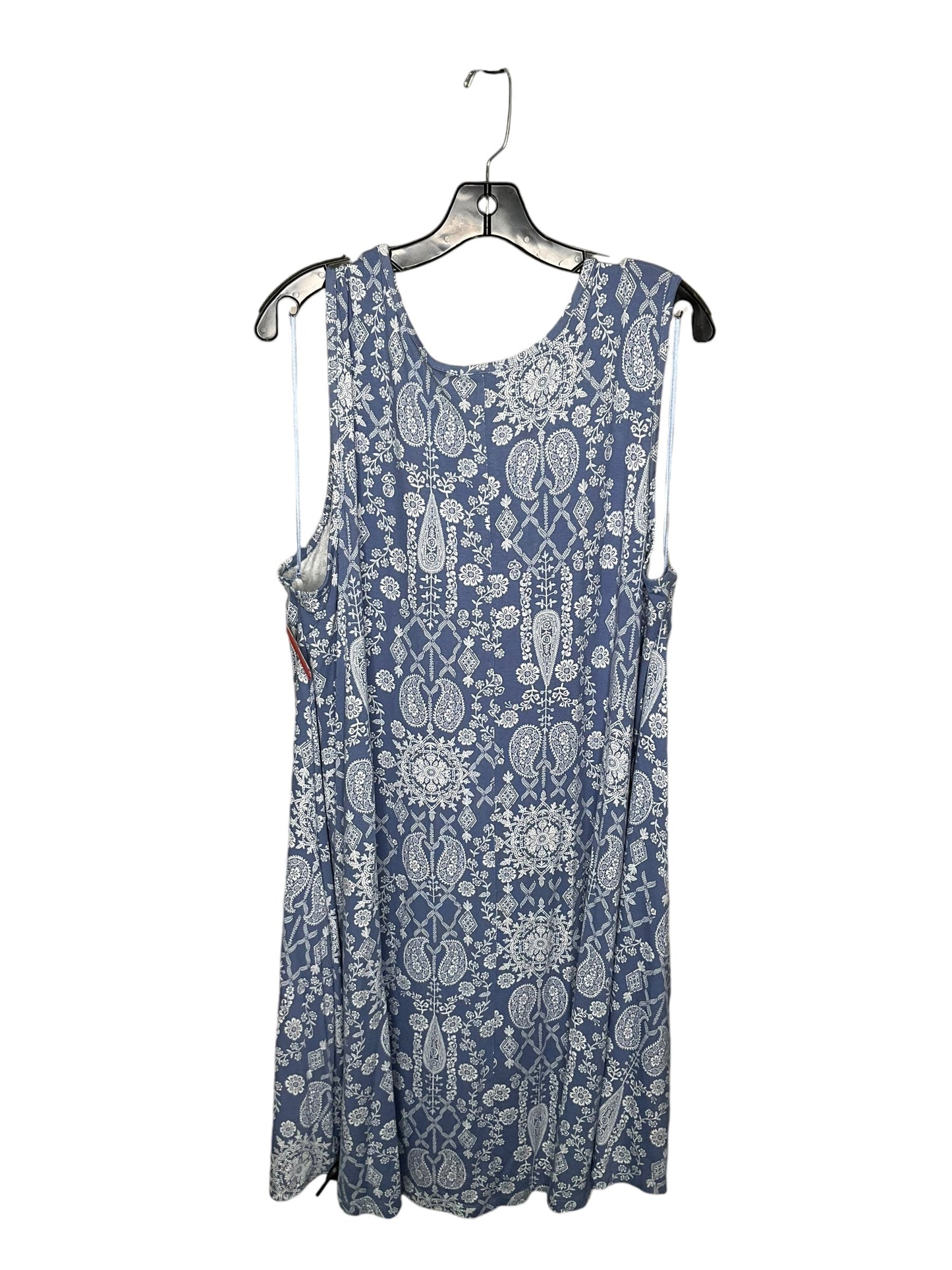 Dress Casual Short By Lucky Brand In Blue & White, Size: 2x