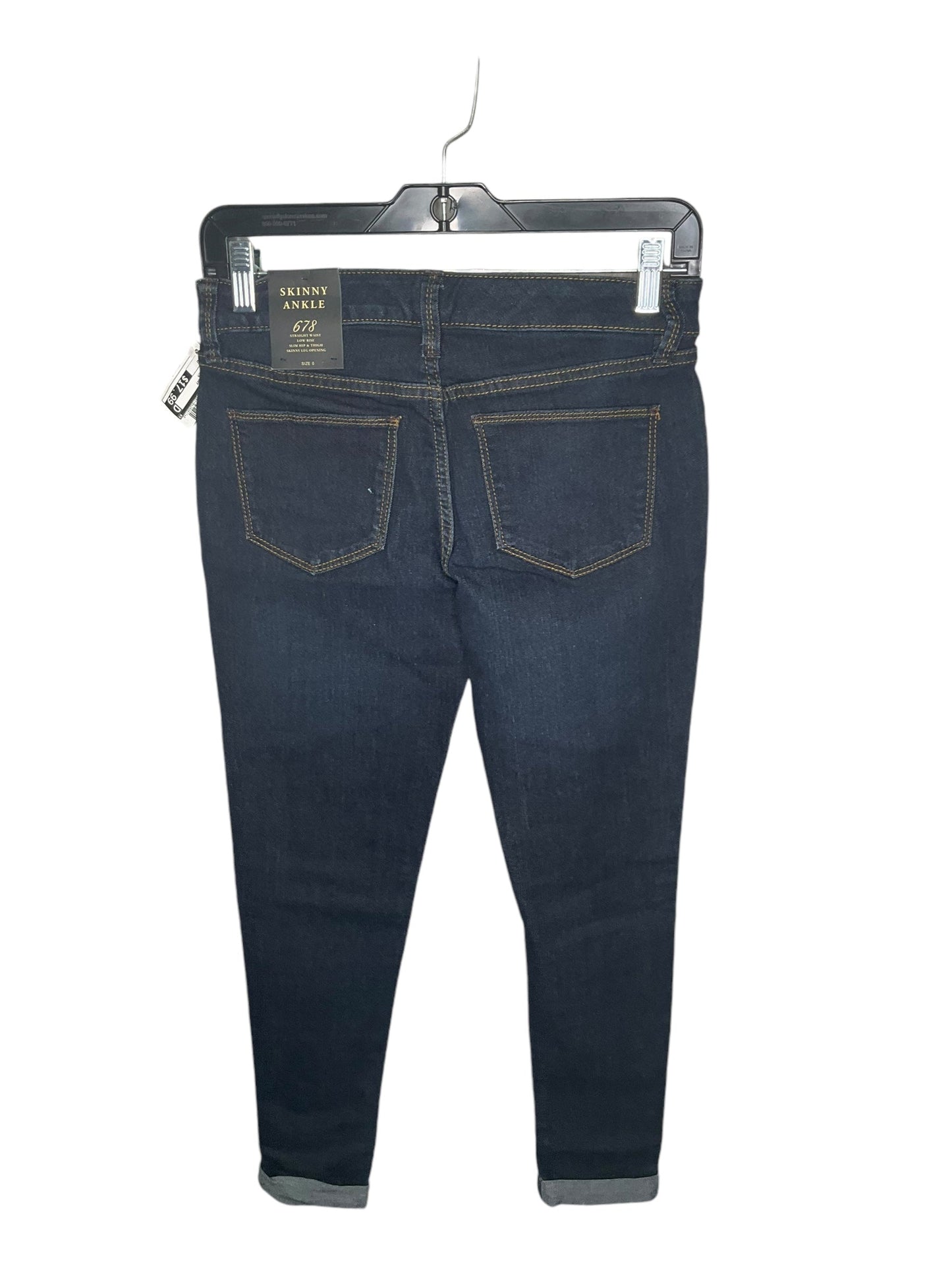 Jeans Skinny By Limited In Blue Denim, Size: 0