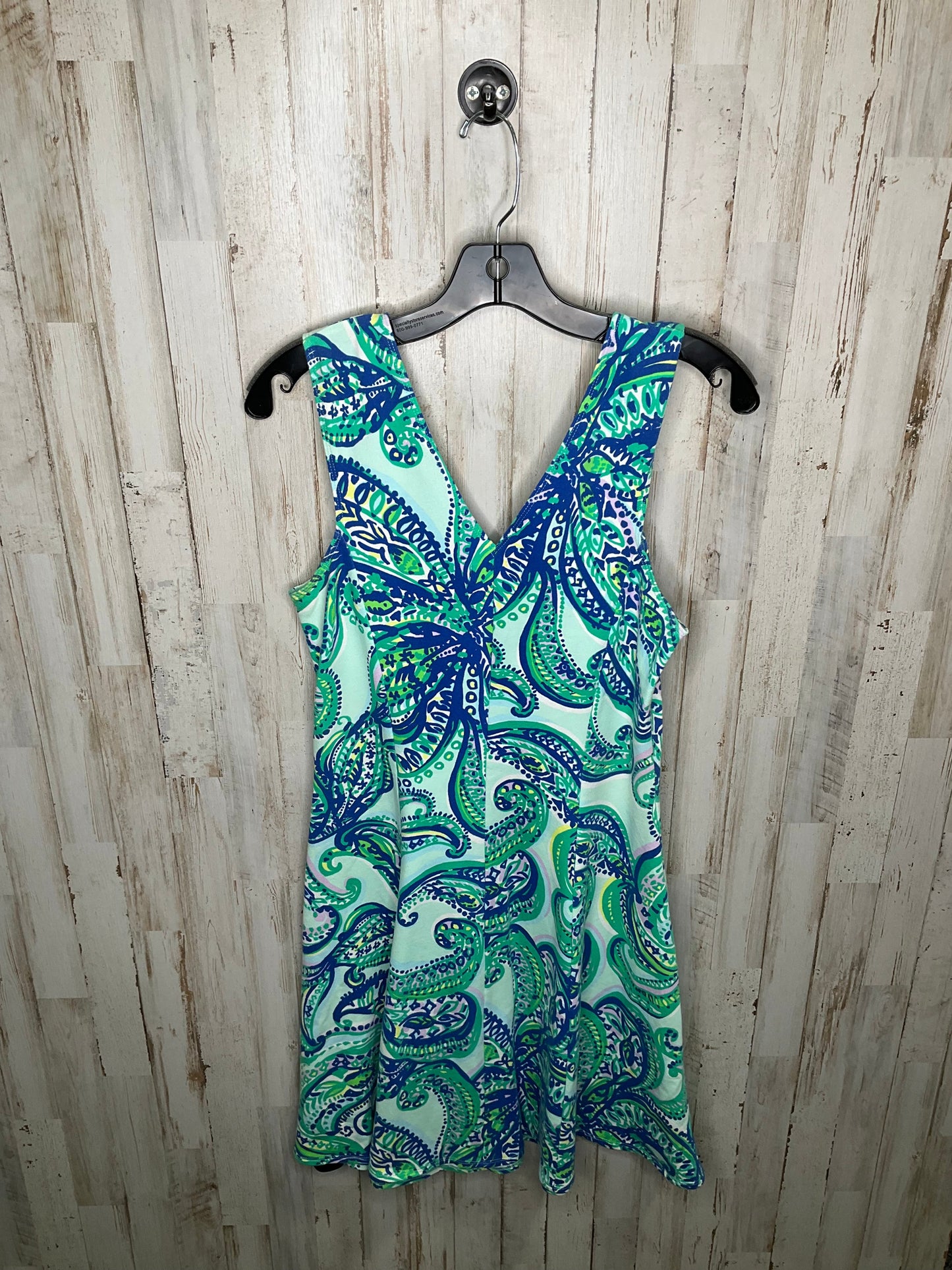 Blue & Green Dress Casual Short Lilly Pulitzer, Size S