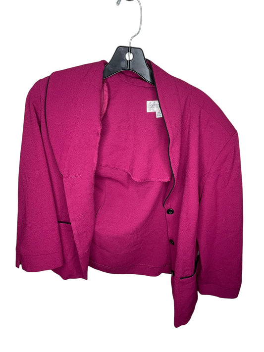 Blazer By Studio 1 In Purple, Size: 1x