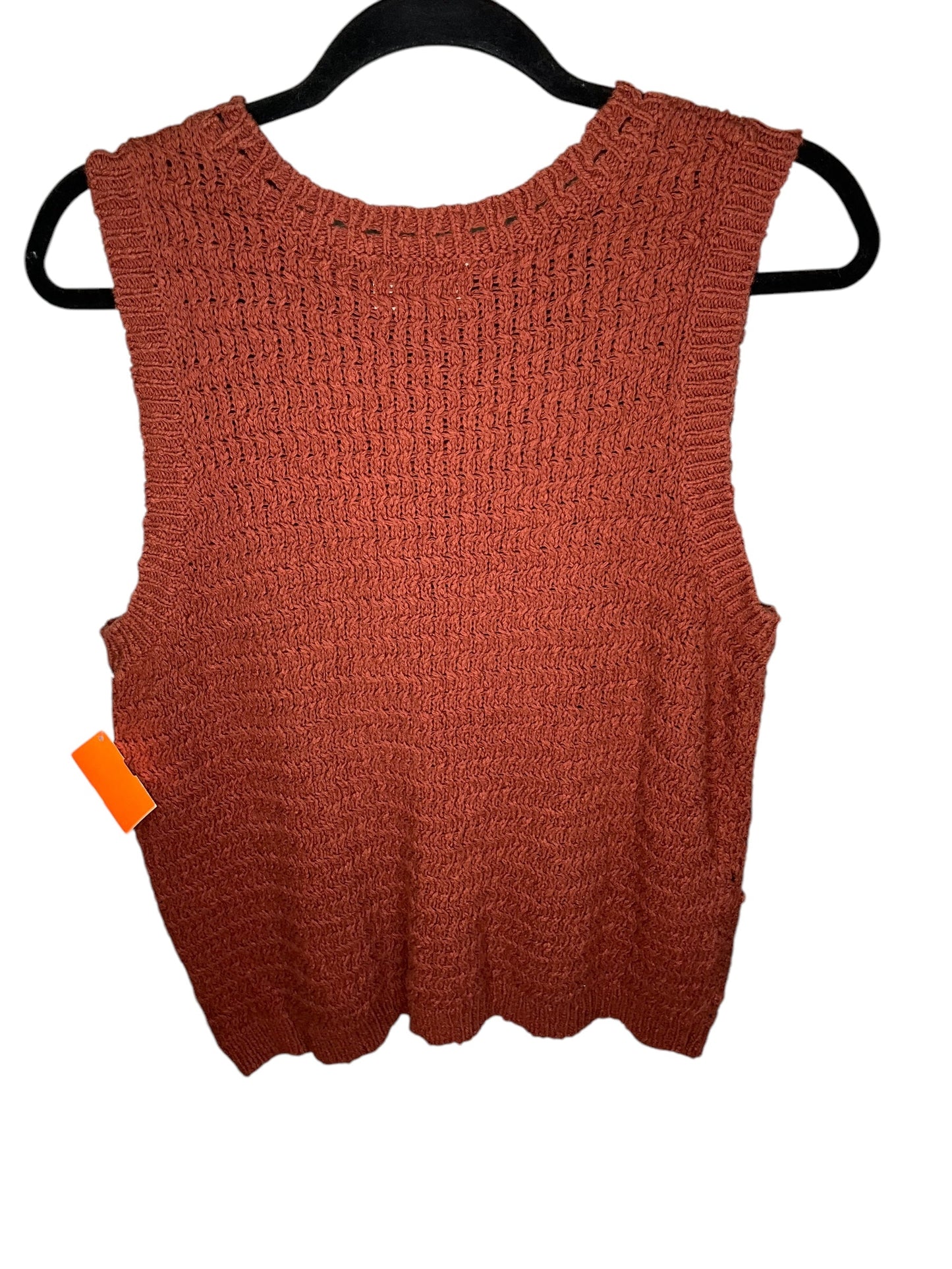 Vest Sweater By Universal Thread In Brown, Size: Xl