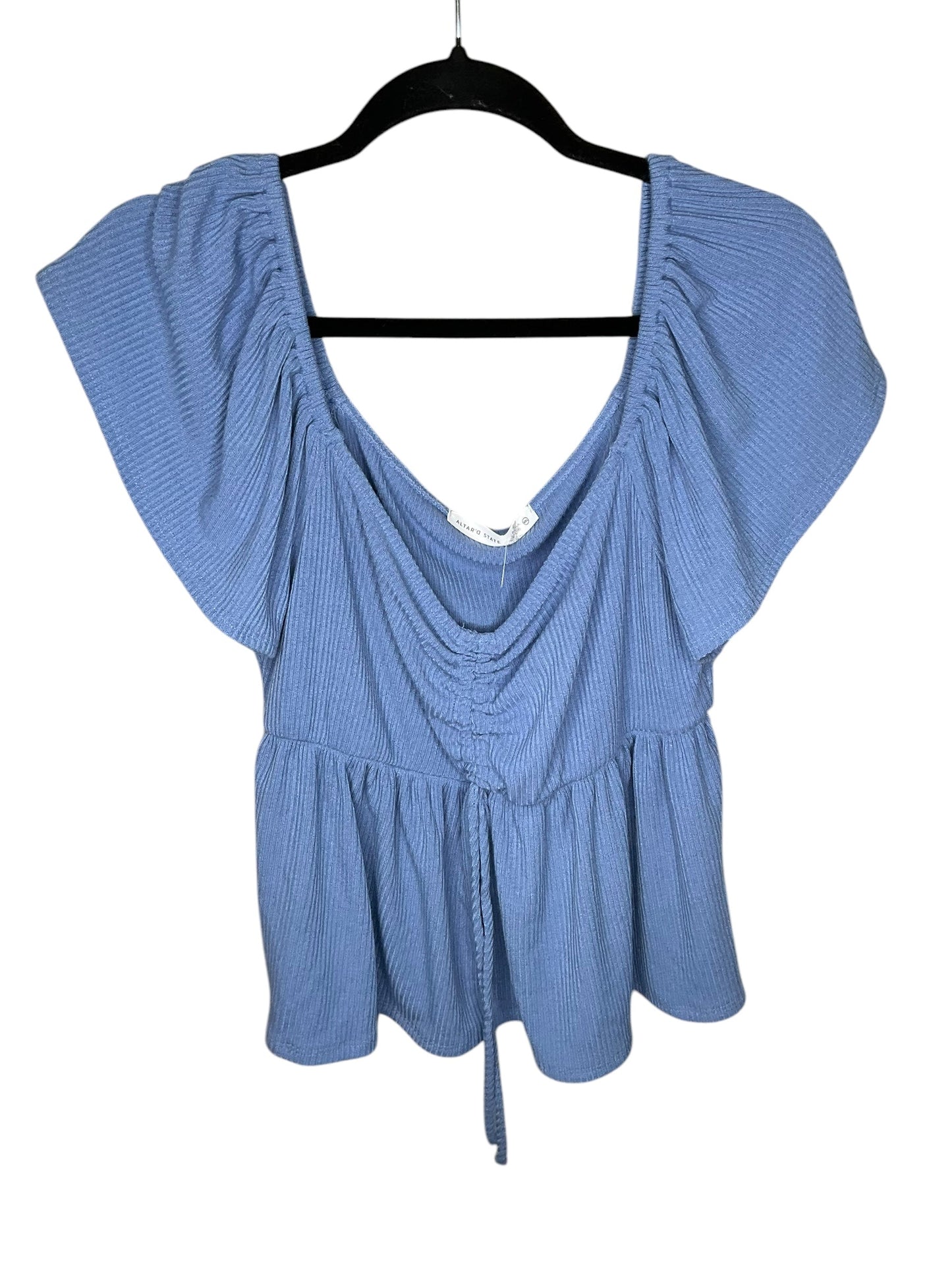 Top Short Sleeve By Altard State In Blue, Size: 1x