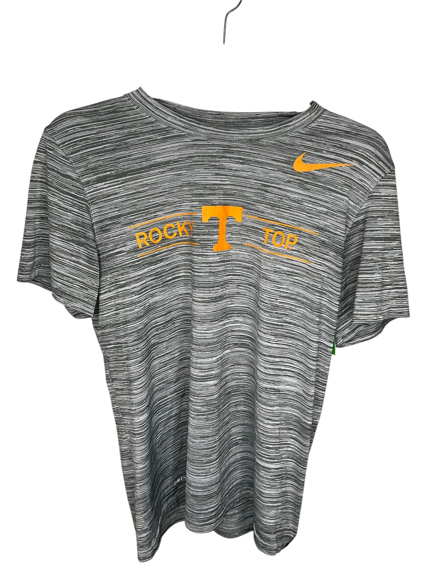 Athletic Top Short Sleeve By Nike Apparel In Grey, Size: S