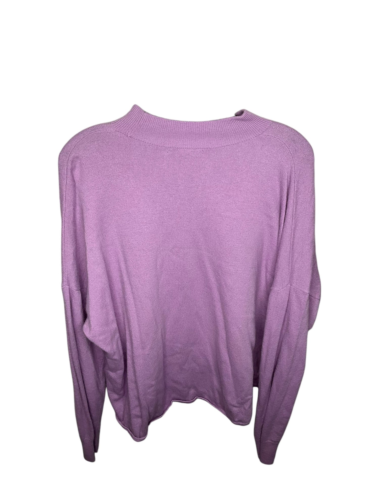 Top Long Sleeve By Madewell In Purple, Size: 2x