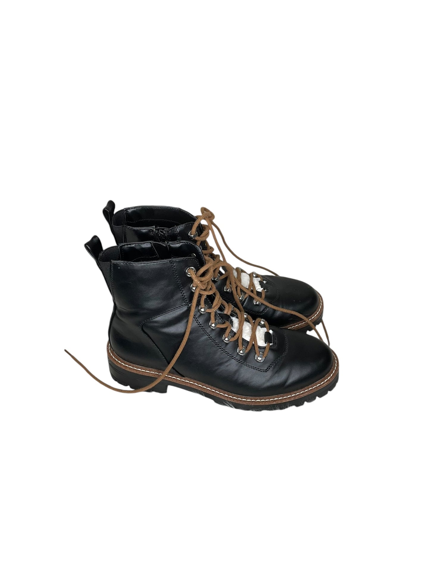 Boots Combat By A New Day In Black & Brown, Size: 9