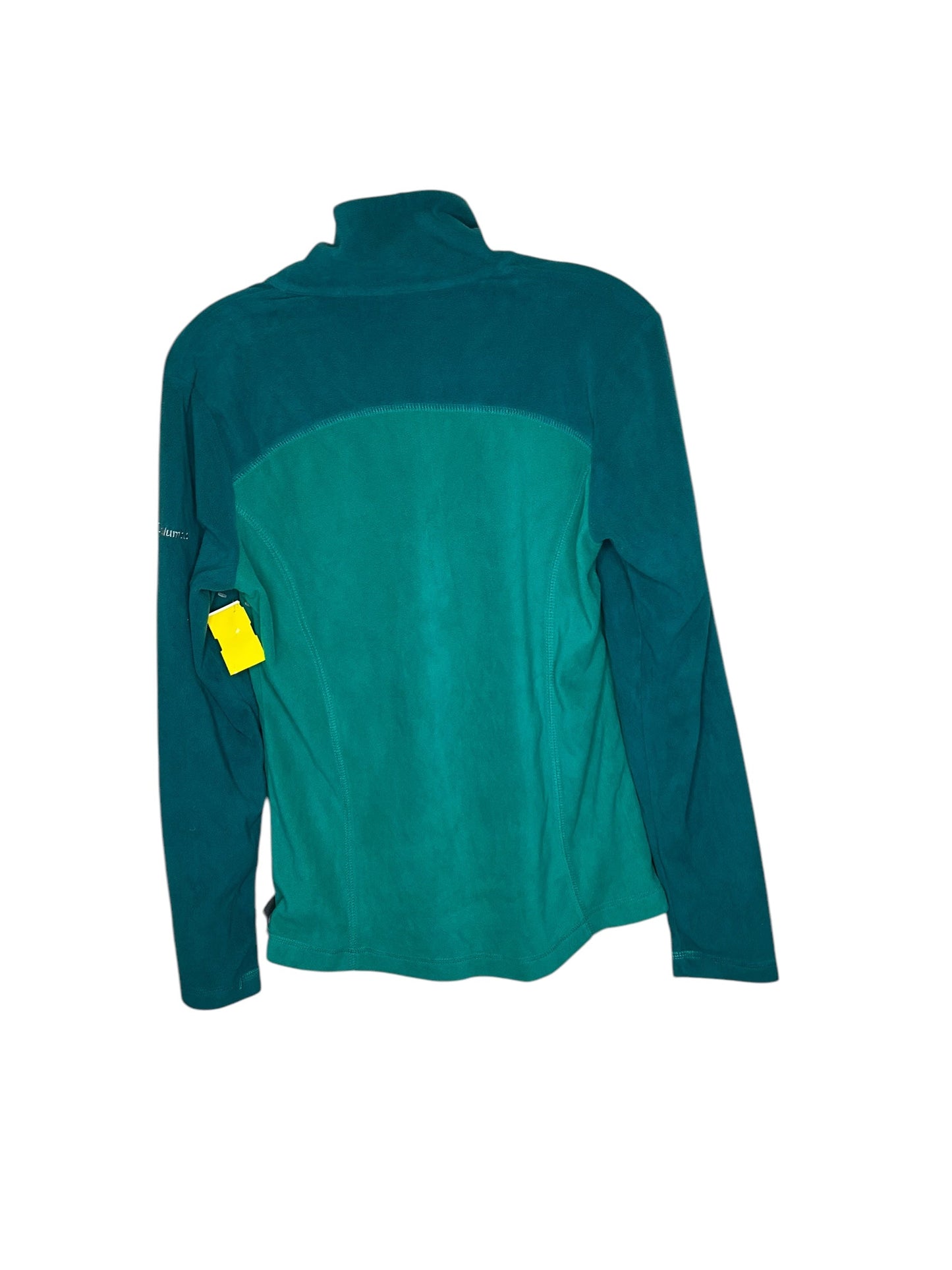 Athletic Top Long Sleeve Collar By Columbia In Green, Size: S